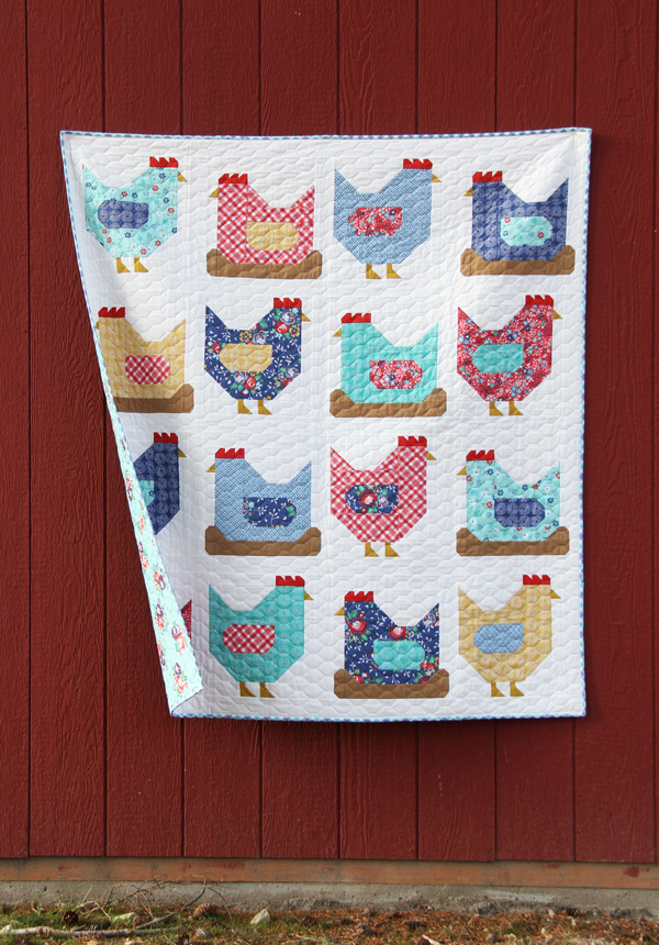 Chickens quilt pattern