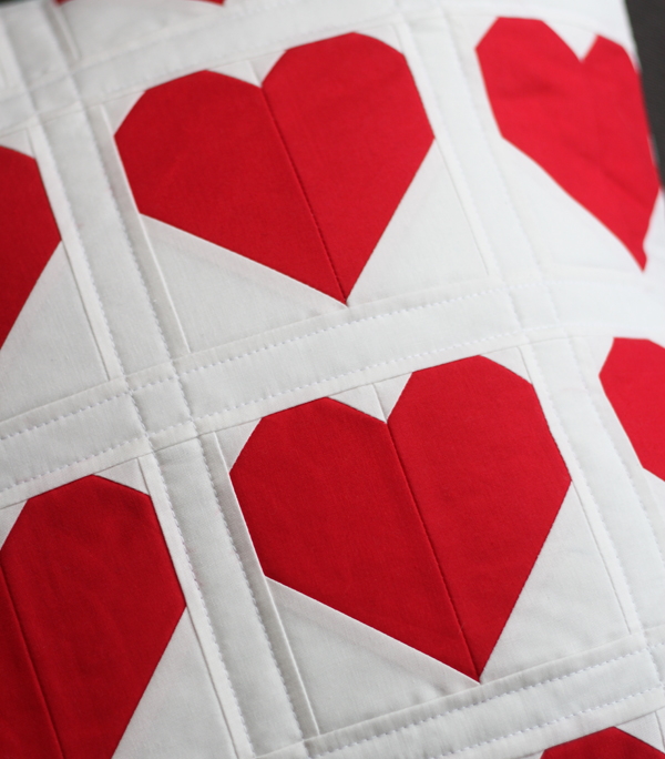 Red Heart Pillow, Cluck Cluck Sew