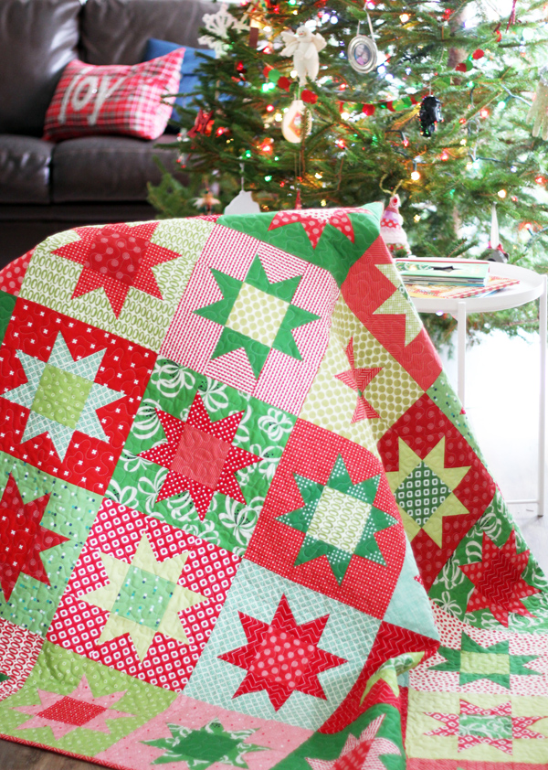 Christmas Stars, Free Printable Pattern in 5 sizes