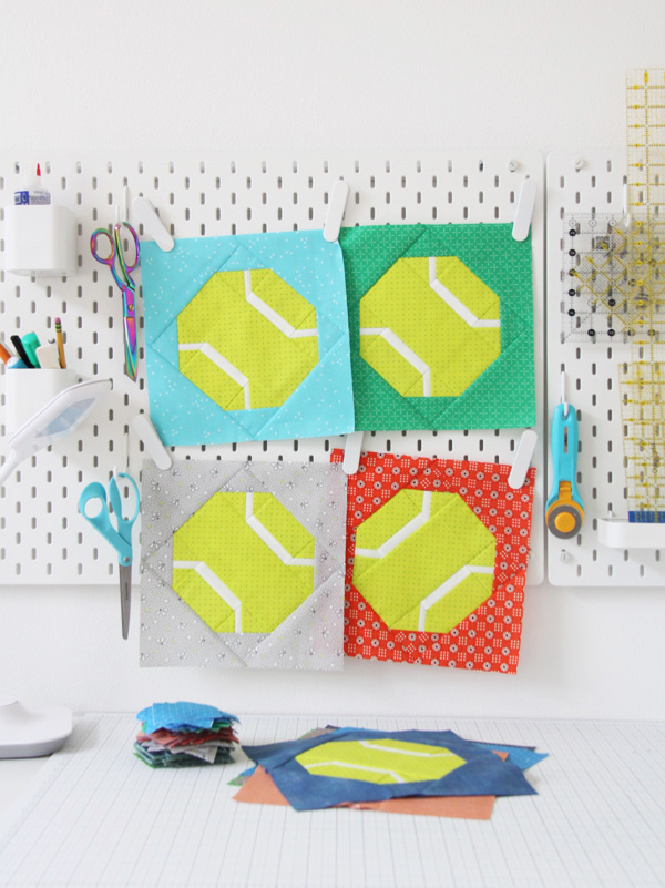 Tennis Quilt, Batter Up Pattern, Fat Quarter friendly and easy to make!