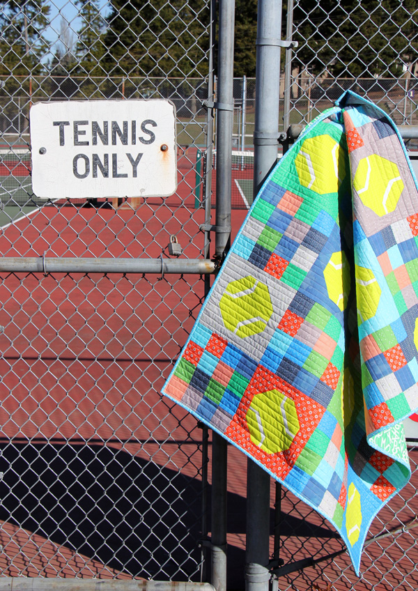 Tennis Quilt, Batter Up Pattern, Fat Quarter friendly and easy to make!