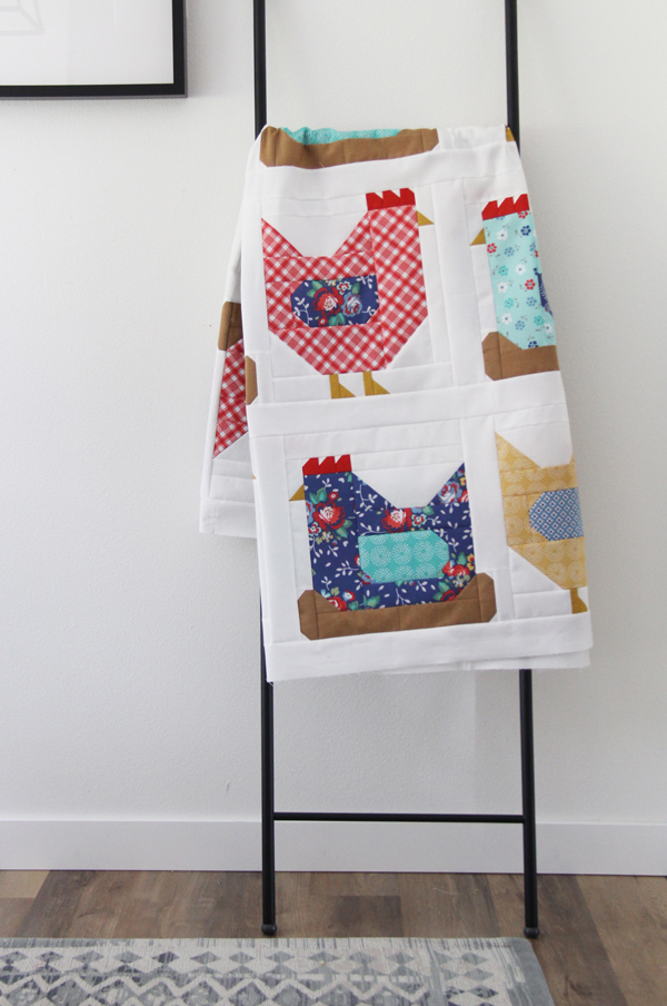 Chickens quilt pattern