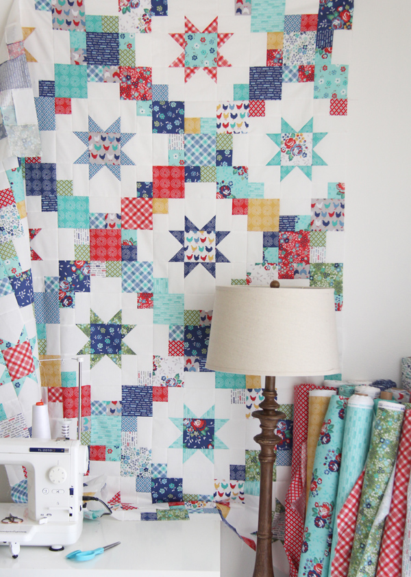 Brightly Quilt Pattern, layer cake or fat quarter friendly