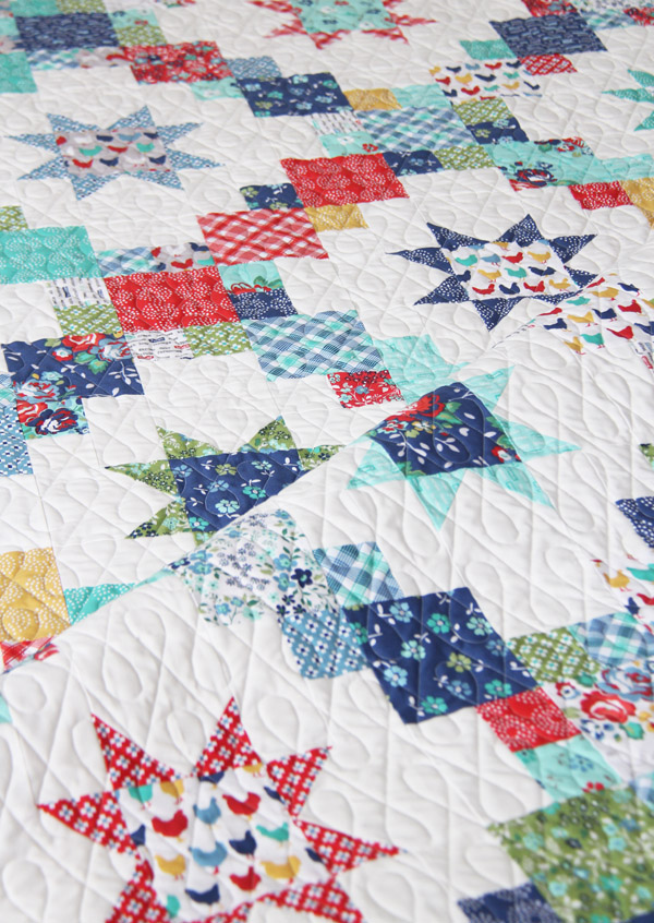 Brightly Quilt Pattern, layer cake or fat quarter friendly