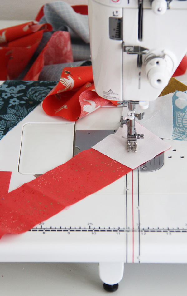 Diagonal Seam Tape for easy piecing quilts