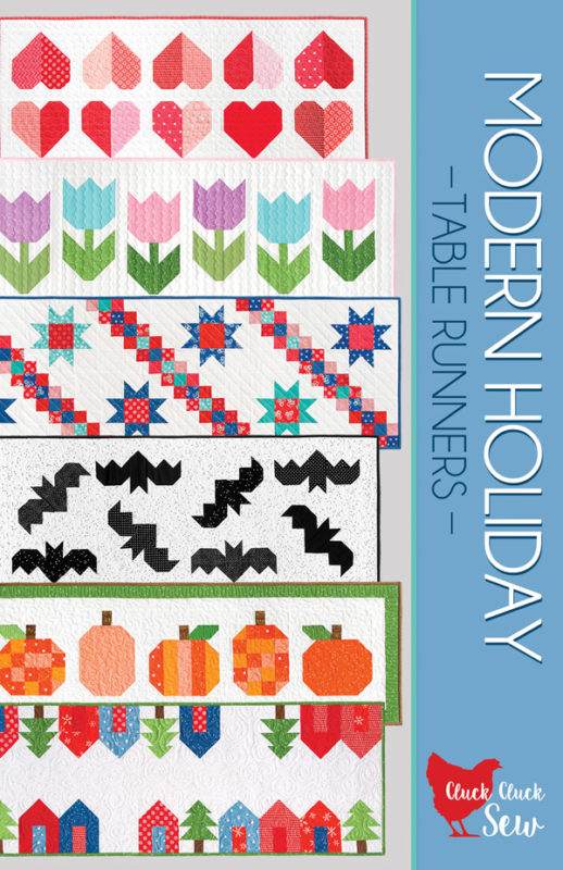 Modern Holiday Table Runners, 6 table runner patterns in one booklet